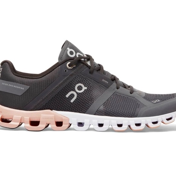 On Running Shoes - On Running Women's Cloudswift Black, Gray with Rose Accent size 6